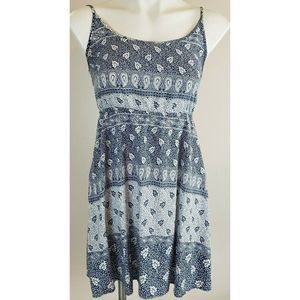 Blue White Gap Adjustable Spaghetti Strap Sundress Dress XS EUC